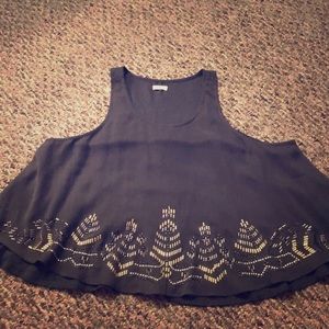 M Hollister Embellished Tank Top